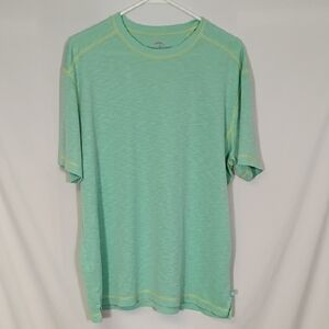 EUC Tommy Bahama Flip Tide Mint Green Short Sleeve Crew Tee Mens Size Large